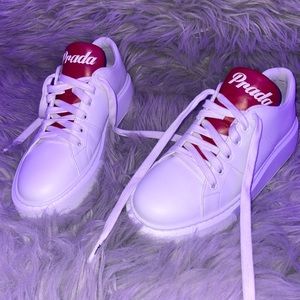 authentic prada platform sneakers